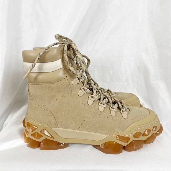 Jimmy Choo x Diamond Hike Barley Crosta Suede Hiking Boot Sneaker Tan Casual - Picture 3 of 12